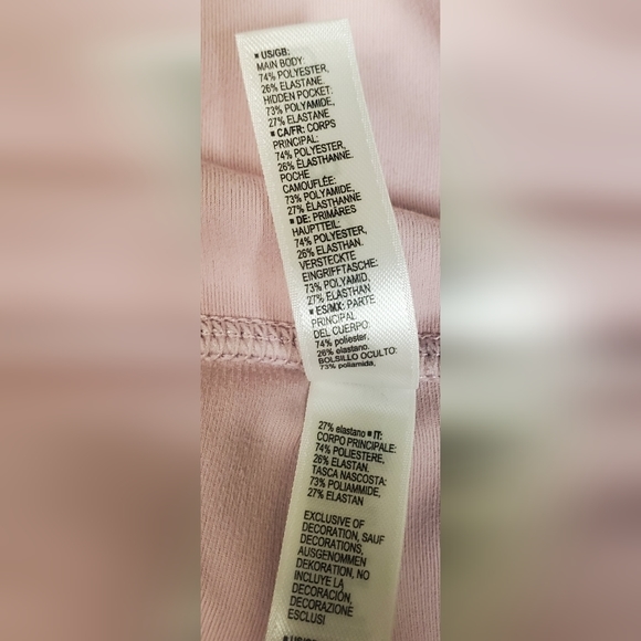 Core 10 1x plus pink lattice high waist yoga pants - Picture 7 of 7